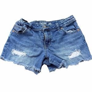 Cat & Jack Kids Blue Distressed Denim Shorts